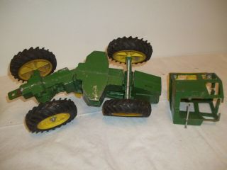 Vintage 1/16 Scale Ertl John Deere 7520 4WD Tractor (For play,  parts, ) 6