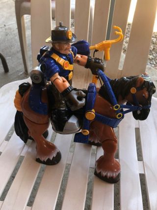 Fisher Price Rescue Hero Captain Clydes & His Horse,  Dale 2002