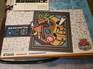 Pokemon 2019 World Championships Exclusive Chespin Side Event Playmat