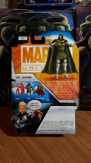 Dr.  Doom Marvel Universe On Card 3.  75” Fantastic Four Hasbro 015 2