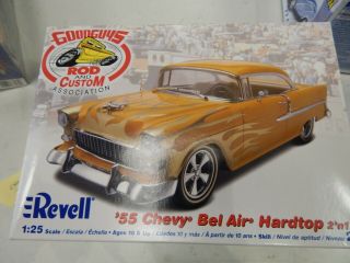 55 Chevy Bel Air Hardtop 1/24 Scale Model Car Kit By Revell