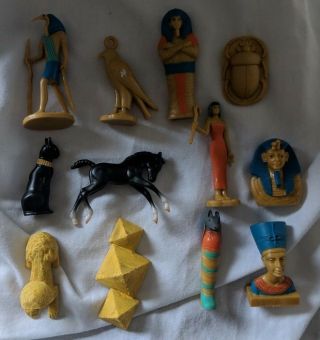 Ancient Egypt Safari Toob Miniature Egyptian Figures - Gods Pyramids Relics,  Mo