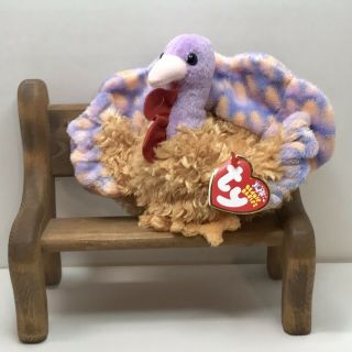 Ty Beanie Baby Tommy The Turkey With Tag Retired Dob: November 21st,  2002