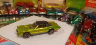 Hot Wheels Redline Lime Green Custom Eldorado Bck/top Brown Int Us Base