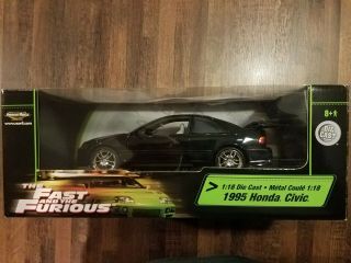 Ertl American Muscle 1995 Honda Civic The Fast And The Furious 1:18 Diecast Car