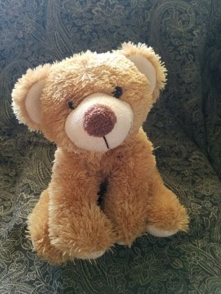 Dan Dee Collectors Choice Caramel Brown Plush 14 " Teddy Bear Huggable Euc