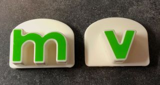 Special Listing For Jacob4690 Leap Frog Alphabet Lower Case Letters M And V Only