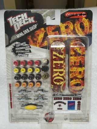 Rare Tech Deck Mini Sk8 Shop Zero Finger Skate Board 2 - Pk Target Exclusive