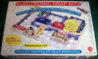 Electronic Snap Kits - 100 Projects - Same As Elenco Snap Circuits Jr.  Sc - 100