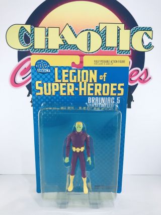 Dc Direct Legion Of - Heroes Brainiac 5 Action Figure Very Rare Htf Figure