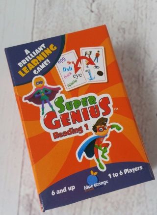 Blue Orange Genius Reading 1 Learning Game Early Educational Travel Game
