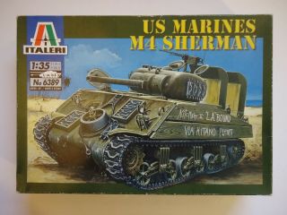 Italeri 6389 1/35 Wwii Us Marines M4 Sherman Medium Tank