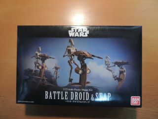Bandai 1/12 Star Wars Battle Droid & Stap (0207575)