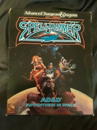 Ad&d Spelljammer Adventures In Space Box Set Tsr 1049 Ad&d 2nd Edition 1989
