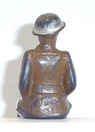 Vintage Dimestore Figures - Manoil 53 Soldier Sitting (M83) 2