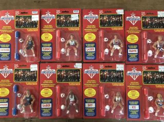 Rare Complete Set Of American Gladiators Moc Irwin Toys Series 2 Figures