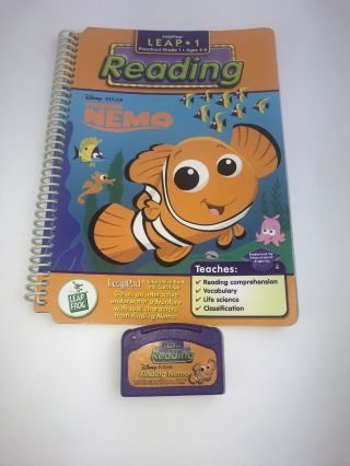 Leap Frog Leap Pad - Pre - K 1st Grade - Reading Finding Nemo - Book And Cartridge