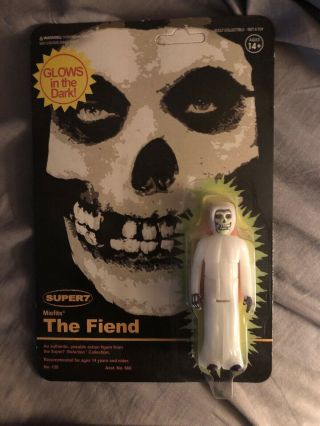 Super7 Reaction Misfits The Fiend Sdcc 2018 Exclusive Glow In The Dark Unpunched