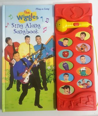 The Wiggles Sing Along Songbook Play - A - Song Board Book With Microphone