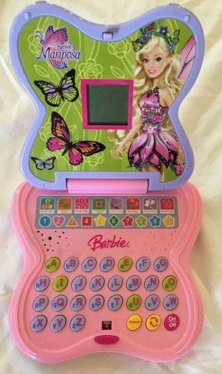 Barbie Laptop Toy With Educational Learning Games / Mariposa Oregon Scientific
