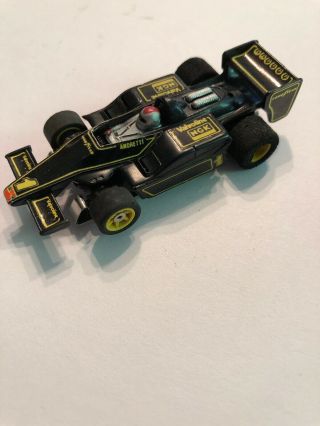 Ho Slot Car Aurora Afx Gplus Formula 1 Mario Andretti 1 Black Yellow