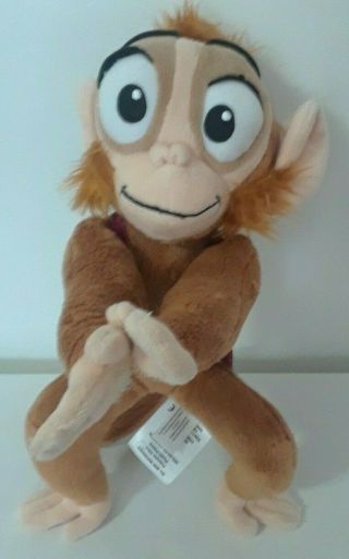 Disney Store Authentic 12 " Abu Monkey Aladdin Plush Stuffed Animal