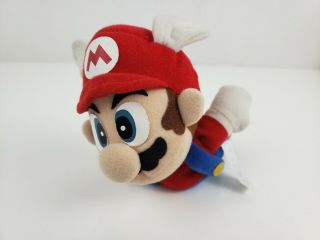 Nintendo Mario W/ Wings Stuffed Animal Plush Bean Bag Bd And A - Official