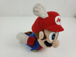 NIntendo Mario w/ wings Stuffed Animal Plush Bean Bag BD And A - Official 3