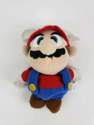 NIntendo Mario w/ wings Stuffed Animal Plush Bean Bag BD And A - Official 8