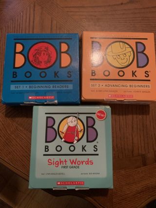 Bob Books Set 1,  Set 2,  And Sight Words First Grade