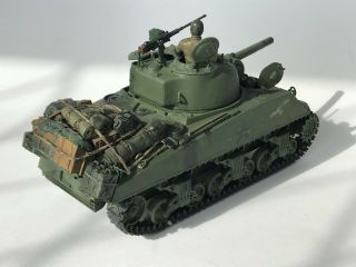 WW2 US M4 Sherman Tank,  1/35,  built & finished for display,  fine.  (A) 4