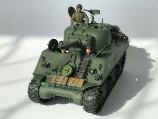 WW2 US M4 Sherman Tank,  1/35,  built & finished for display,  fine.  (A) 6