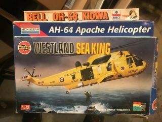 Airfix 1:72 Scale Westland Sea King Helicopter Model Kit - Plus Two Others