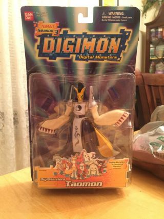 Digimon Digi - Warriors 6 " Taomon Action Figure Moc Bandai 2001 Series 3 Fox Kids