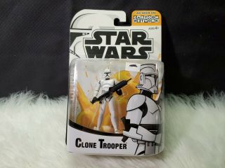 Star Wars Clone Wars Clone Trooper Animated Figure Cartoon Network,  Black