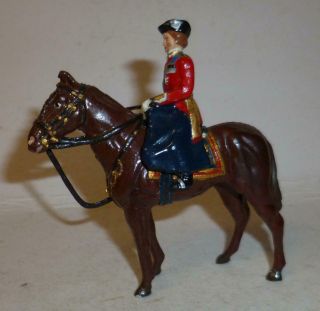 Timpo Vintage Lead Model Of H M The Queen On Horseback - 1950 