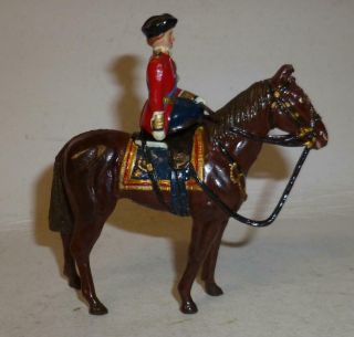 TIMPO VINTAGE LEAD MODEL OF H M THE QUEEN ON HORSEBACK - 1950 ' S 2