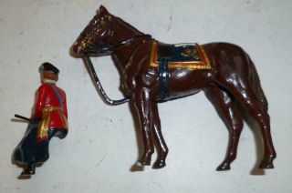 TIMPO VINTAGE LEAD MODEL OF H M THE QUEEN ON HORSEBACK - 1950 ' S 3