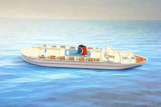 Albatros ? Carnivale 244 Al 6.  25 " Lead Cruise Ship Model 1:1200 - 1250 Miniature