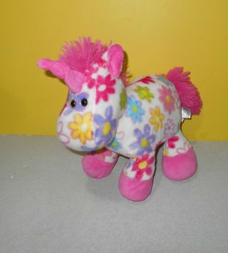 Fiesta Pink Plush Stuffed Unicorn Pick Me Flowers Soft 10 " Stuffed Plush Horse