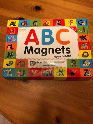 Pixel Premium Abc Magnets For Kids - 142 Magnetic Letters