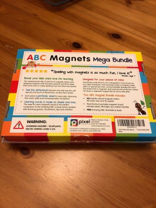 Pixel Premium ABC Magnets for Kids - 142 Magnetic Letters 3