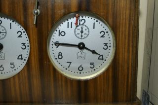 Soviet Chess Clock 3 Moscow Watch Factory Yantar USSR Wooden 60s Jantar 3