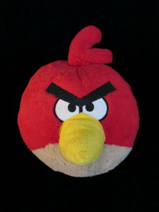 Angry Birds Red Bird Plush 9 " Stuffed Animal Toy Commonwealth Large No Sound Euc