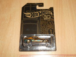 Mattel Hot Wheels 50th Anniversary Black And Gold 67 Camaro Chase