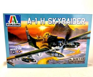 Italeri No 2628 A - 1 H Skyraider Classic Aircraft 1/48 Scale Model Kit Bc5 - 2