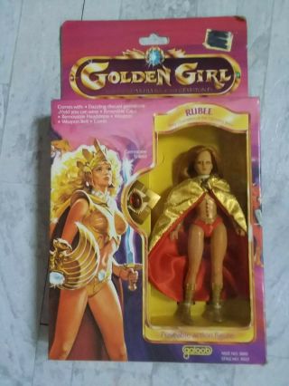 Golden Girl 1984 Lewis Galoob Action Figure Rubee Guardians Of Gemstones Nib