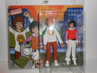 Two 8 " Superfriends Retro - Mego Action Figures W/marvin & Wendy