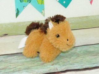 Wal - Mart Hugfun Brown Horse Pony Baby Foal Mini Standing Plush Stuffed Toy 6 "