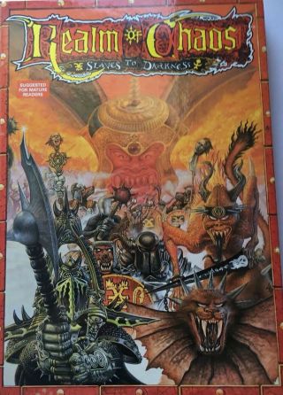 Games Workshop - Warhammer Realm Of Chaos: Slaves To Darkness 1988 Ed Oop Vg Cond